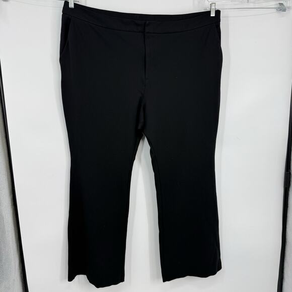 Eloquii Womens Plus size 28 Wide Led Dress Pants Ponte Stretch Black - Picture 11 of 11